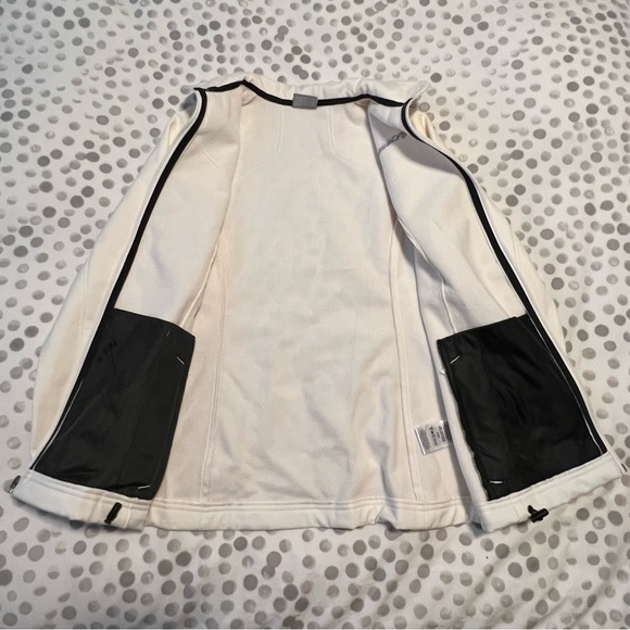 Columbia Soft Shell Off White Omni-Shield Full Zip Jacket Size Small - Picture 10 of 14